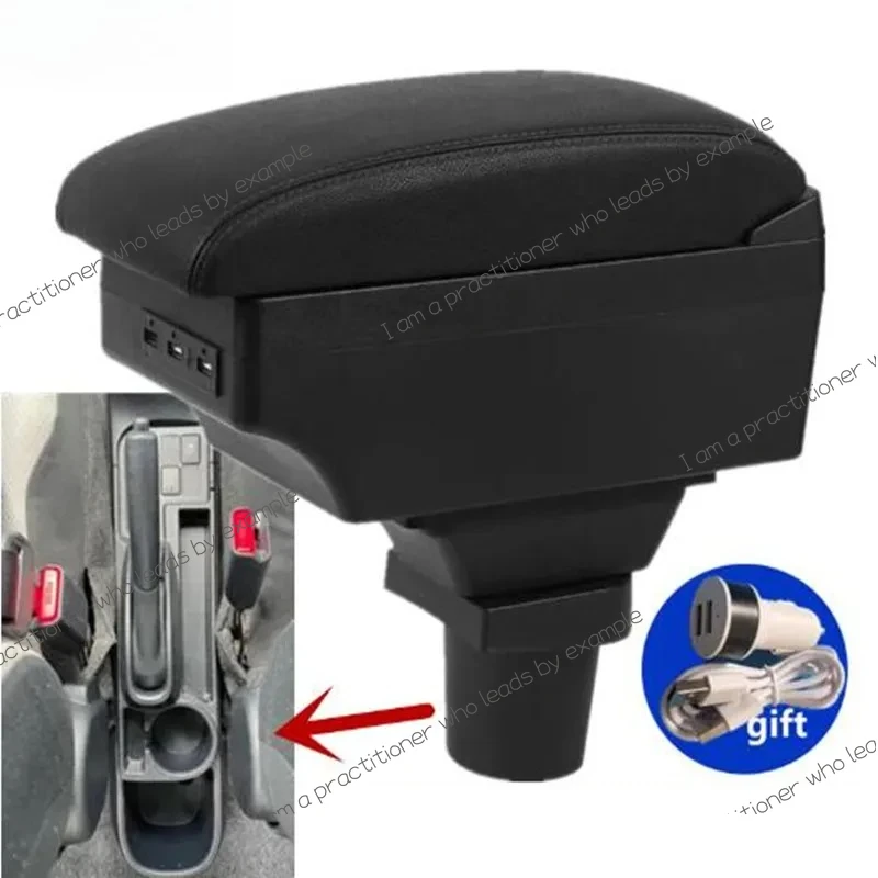 

For Toyota Yaris 3 Car Armrest Box For Toyota Hybrid / Yaris Vitz Car Storage box interior details USB