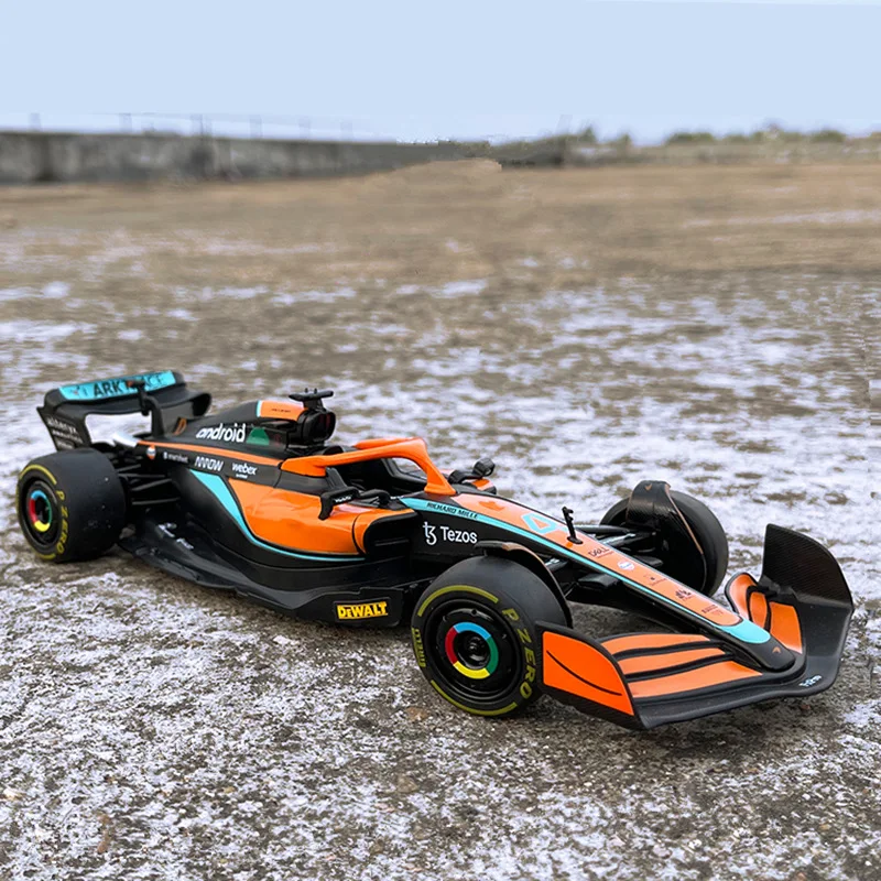 Large Size 1:24 F1 MCL36 #4 Lando Norris Racing Car Model Formula One Simulation Alloy Die Cast SuperCar Model Kids Toy