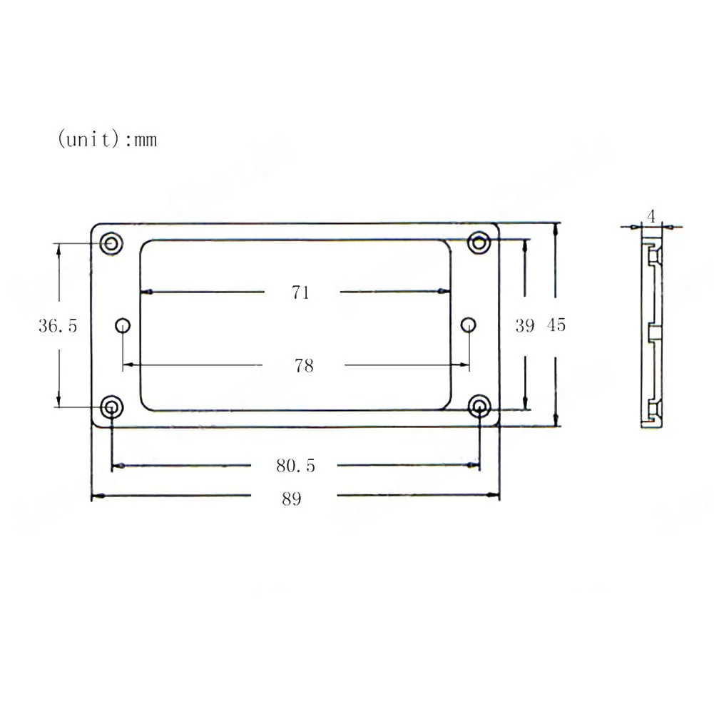 High Quality New Style Practical To Use Car Spare Parts Pickup Rings Pickup Rings Humbucker Pickup Surround 2Pcs