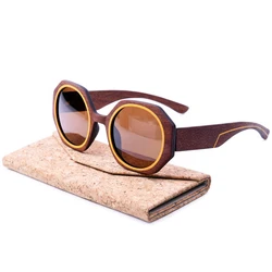 Luxury Designer Sunglasses Women 2025 Wood Yellow Maple Oversized Square Polarized Shades For Mens Oak Bamboo Sun Glasses