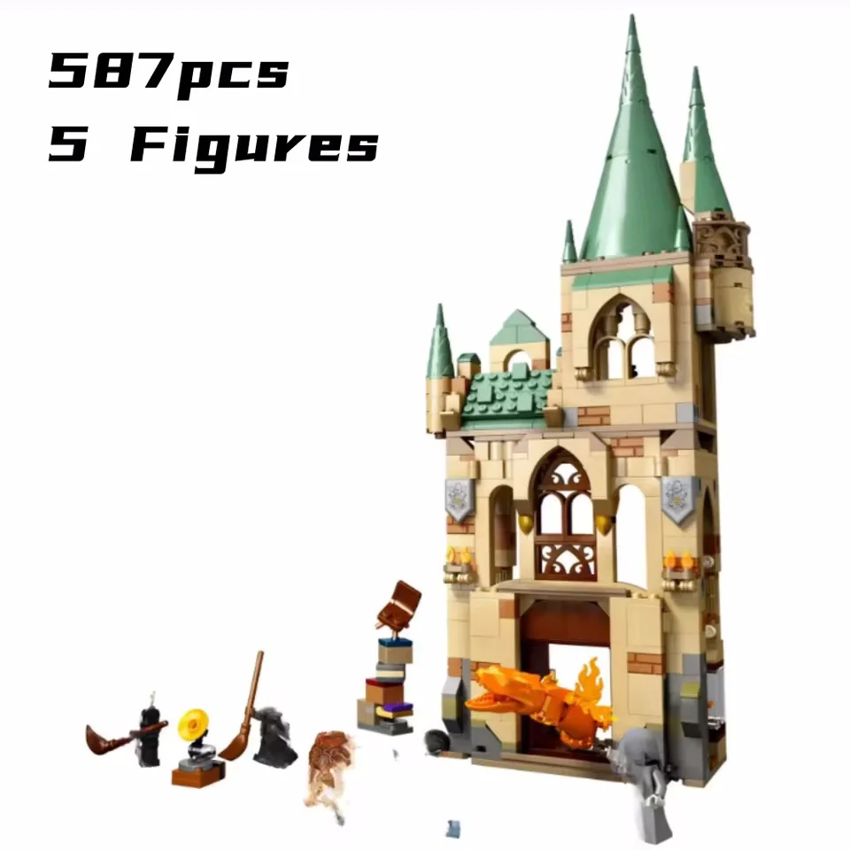 587PCs MOC Magic World Bricks Magic Castle Kompatibel 76413 Film Peripherie Spielzeug Bausteine