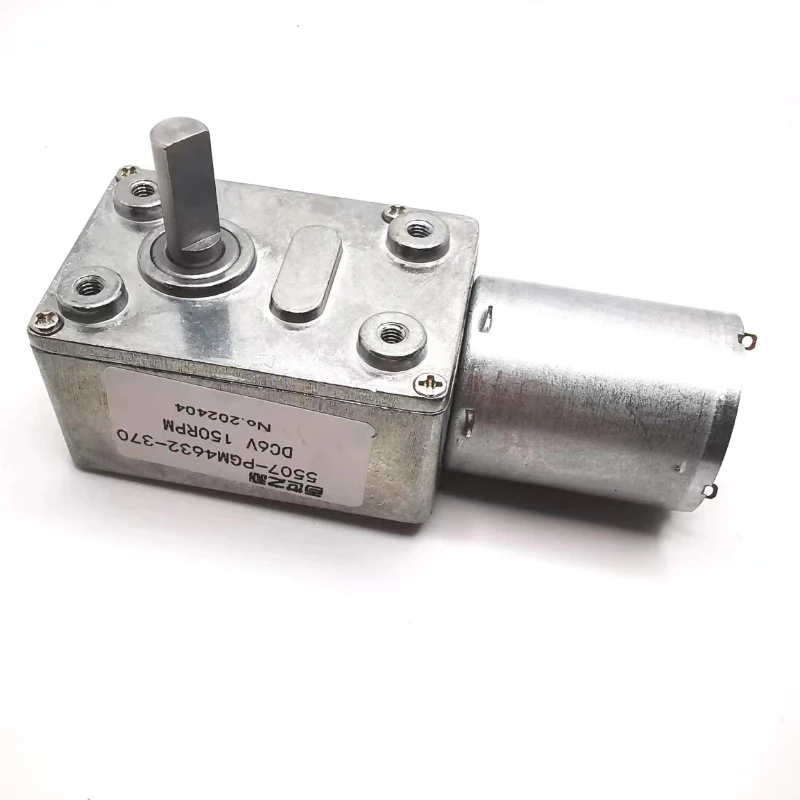 JGY370 DC6V/12V/24V High Torque Speed Reducer Metal Worm Gear Box Motors Reversible Low Speed Worm Gear Motor