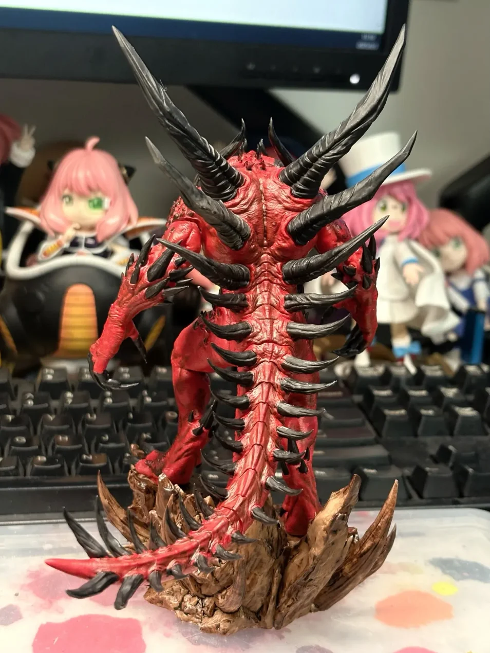 1PC Hell Demon Lord Diablo 3D High-precision Resin Printed Model Split Parts for White Model Kits DIY Coloring Self-assembly view 6