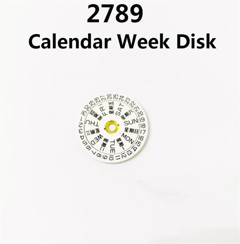 Watch Accessories Suitable For ETA 2789 Mechanical Movement Calendar Week Dial Original Clock Replacement Parts