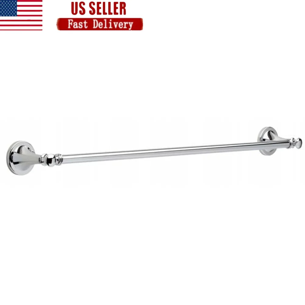 

Настенное крепление, хромированный вешалка для полотенец, 24 дюйма, ретро-дизайн, нержавеющая сталь, цинк, аксессуар для ванной комнаты, элегантный домашний декор