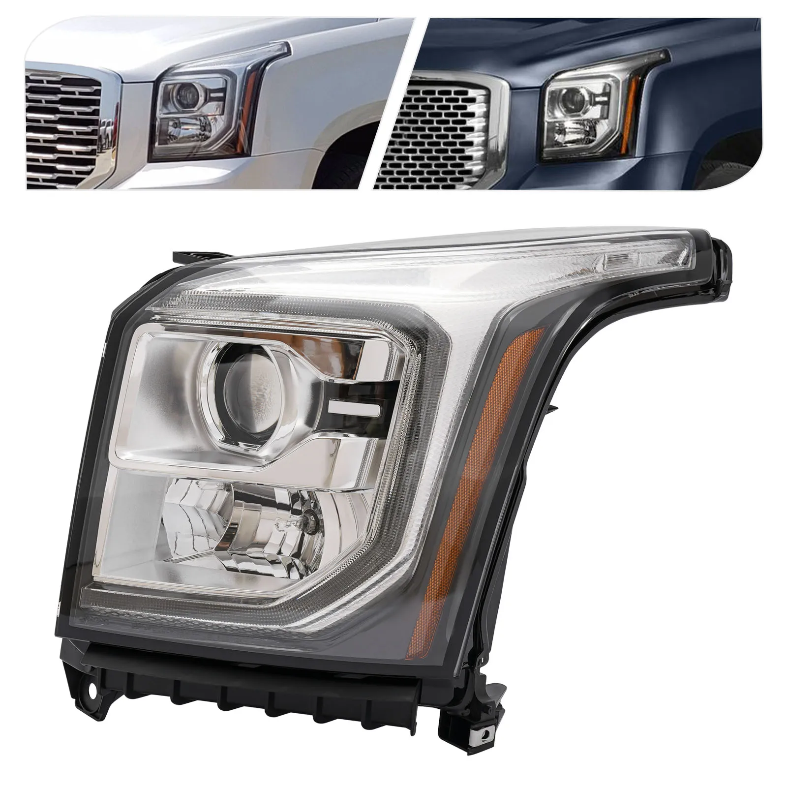 Left Driver Side HID/Xenon Headlight Headlamp For 2015-2020 GMC Yukon / Yukon XL OEM 84294009