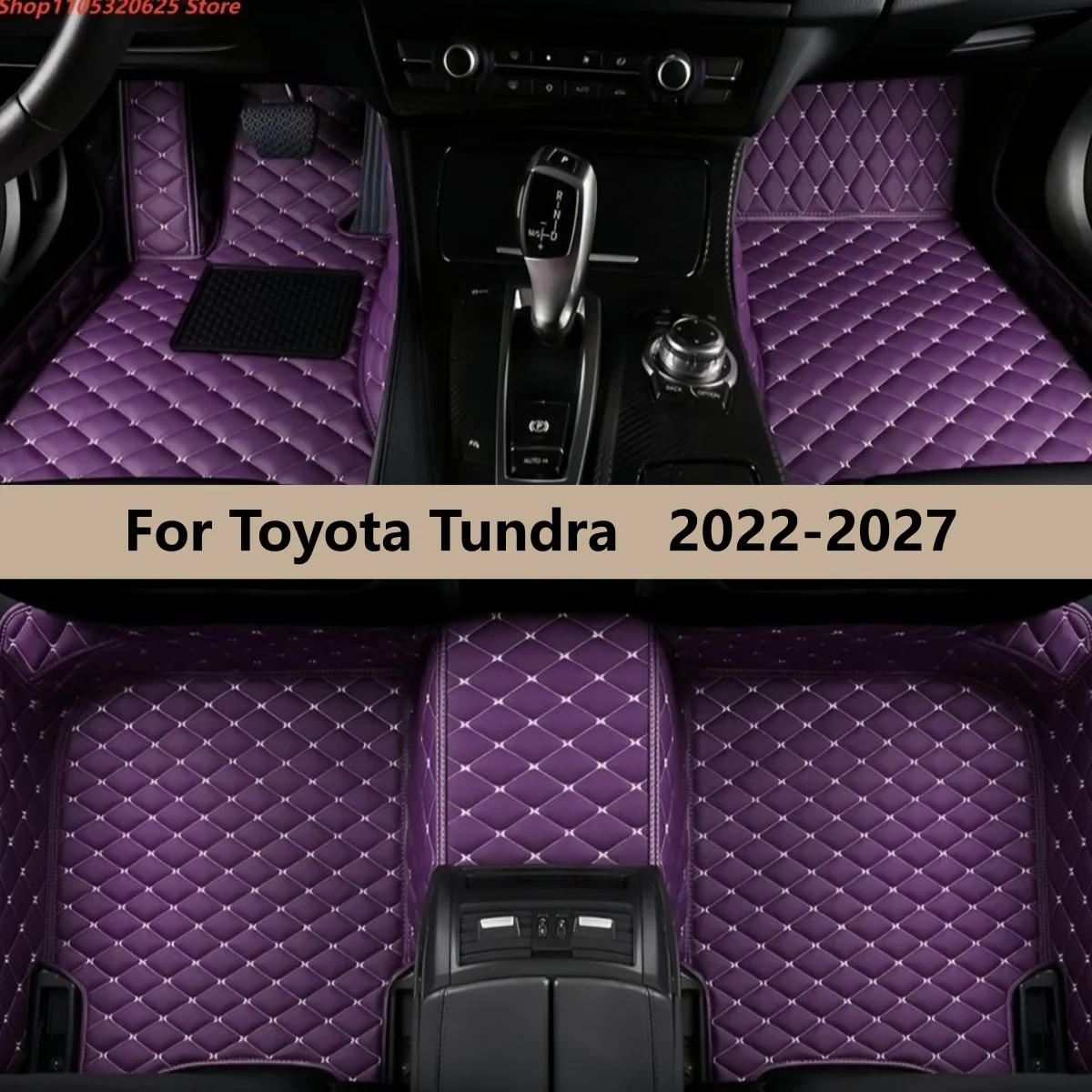

4 Doors Pickup Truck Floor Mats Fit For Toyota Tundra 2022 2023 2024 2025 2026 2027 Car Leather Carpet Pads Auto Foot Matts Rugs