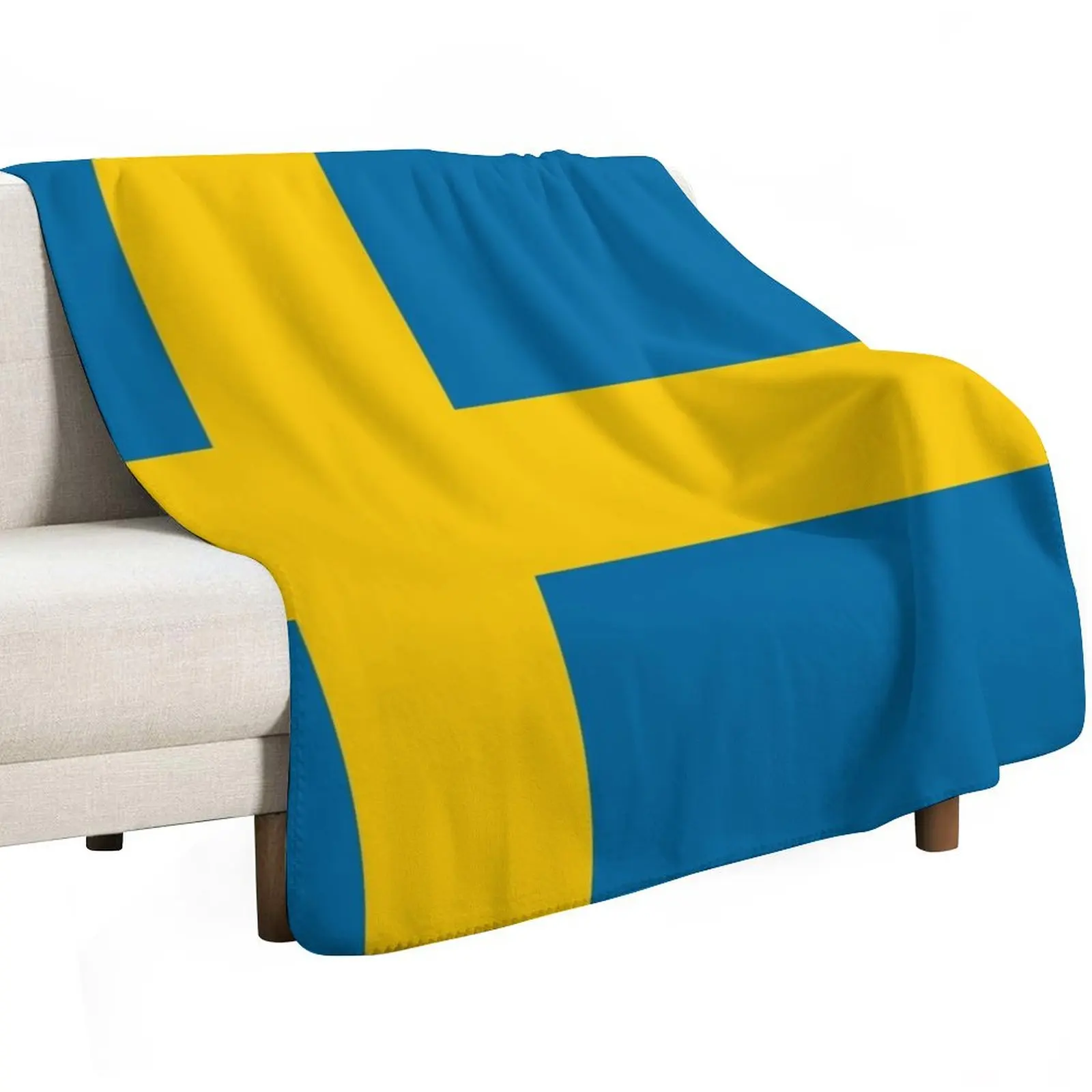Sweden Flag Throw Blanket Decoratives Stuffeds Extra Large Throw Soft Plush Plaid Picnic Summer Beddings Blankets
