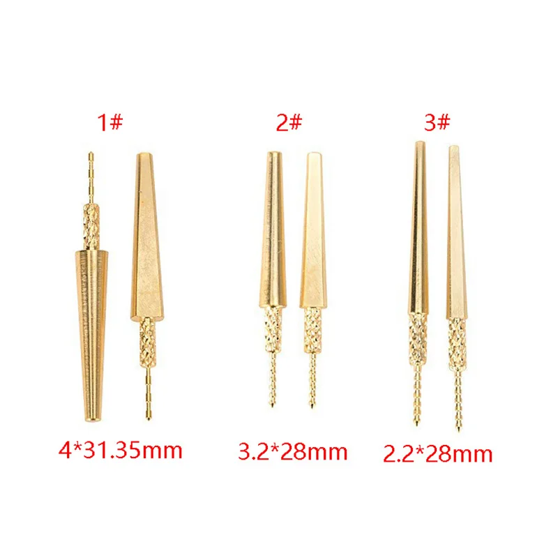 Dental Implant Nail Pure Copper With Spike 250/500/1000pcs Threaded Posterior Teeth Root Lab Materials 2.2/3/4mm Dentistry Tool