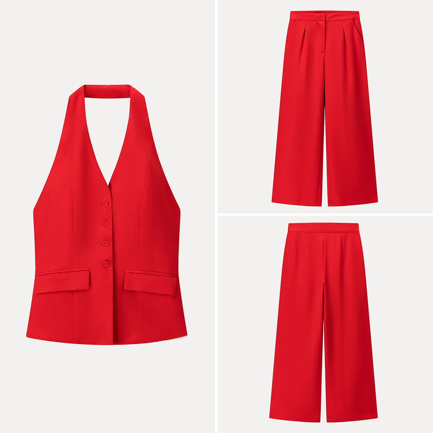 

Casual High Waist V-Ne Women's Sle Vest And Long Pants Set Autumn 2025 New Arrival Faionable Two-Piece Suit for Adults