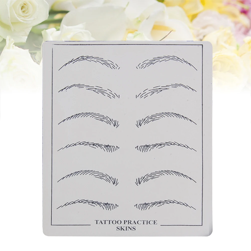 

6 Pcs Eyebrow Practice Makeup Kit Training Microblading Tattoo Machine