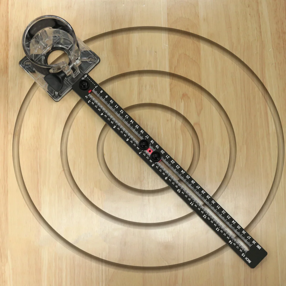 Metric&Inch 3 in 1 Router Milling Groove Bracket - Woodworking Cutting and Milling Circular Auxiliary Tool Aluminum Router Base