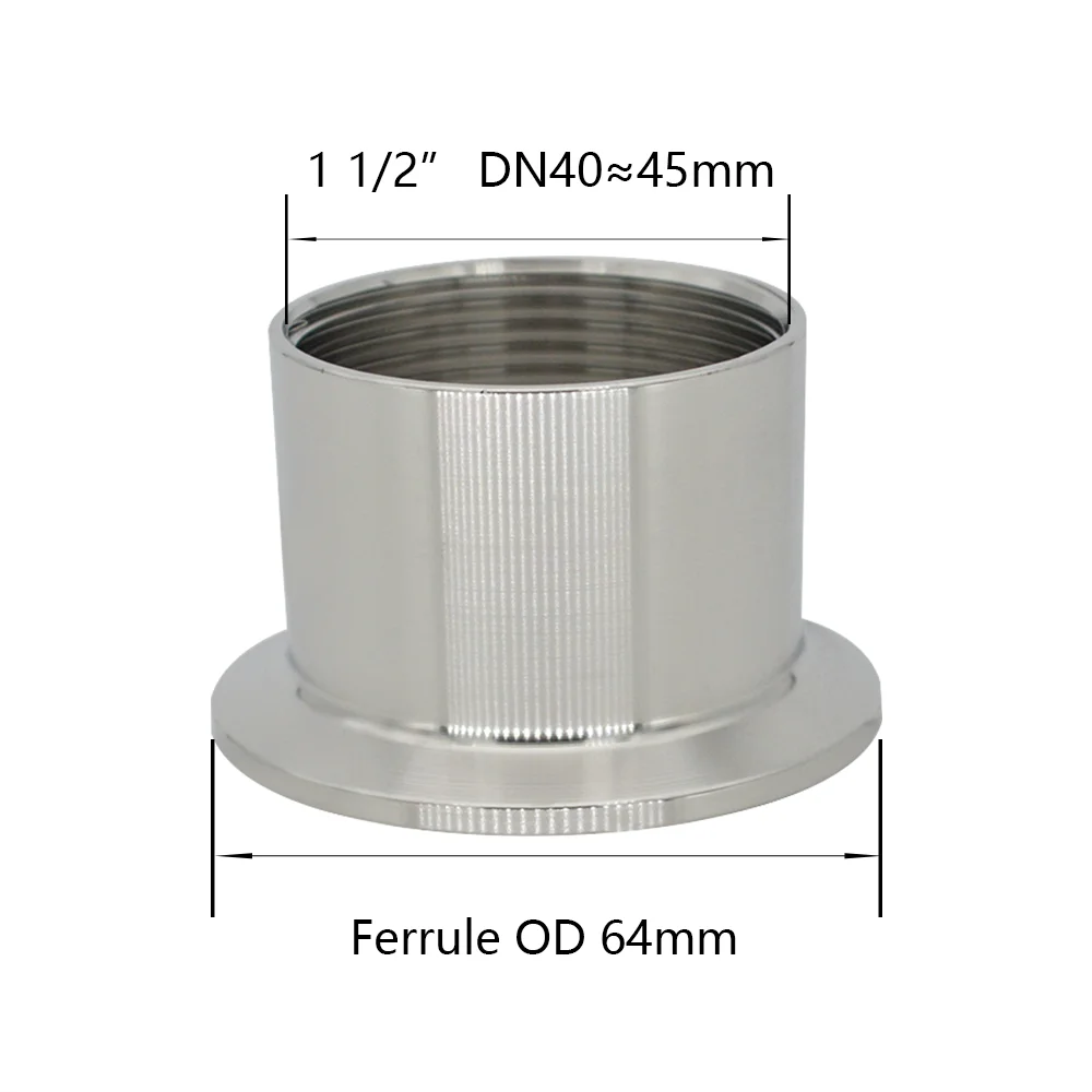YQBS Sanitary Female Threaded Pipe Fitting to 2\