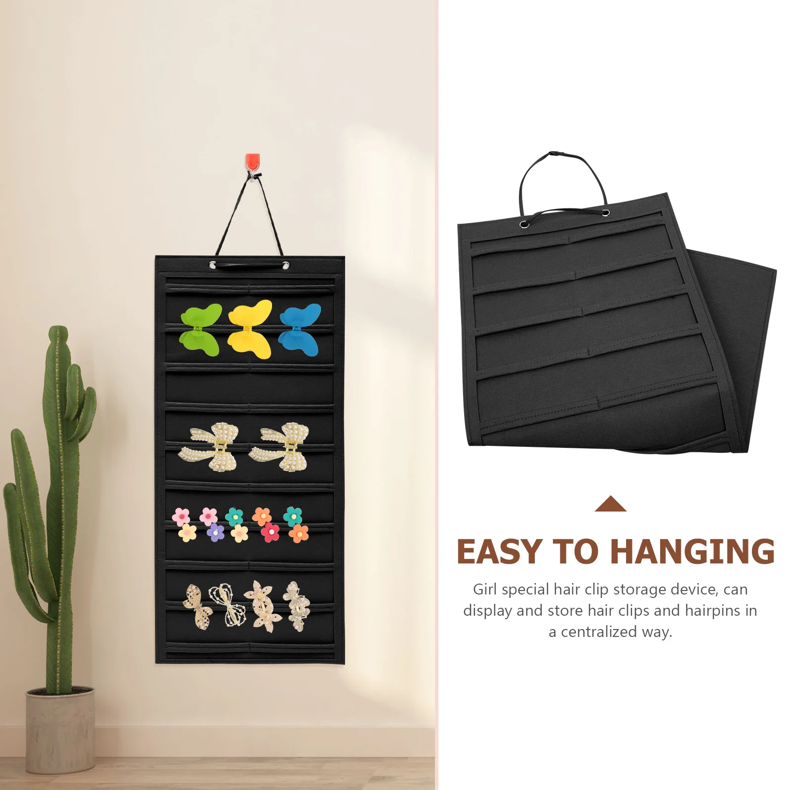 

Органайзер с зажимом, держатель для банта для волос, полка для дисплея, настенная подвесная стойка для хранения банта для волос, полка для дисплея для девочек, женщин, подарок