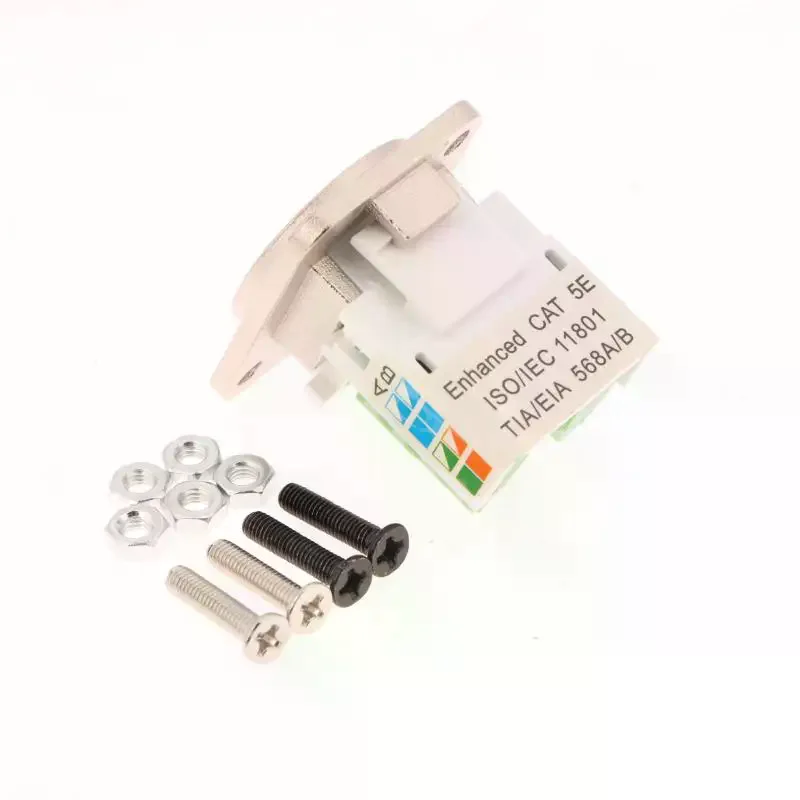 CAT5E RJ45 Network Cable Scoket Installation Module Shielded Solder-free Network Cable Extender Cat 5 Panel Connector