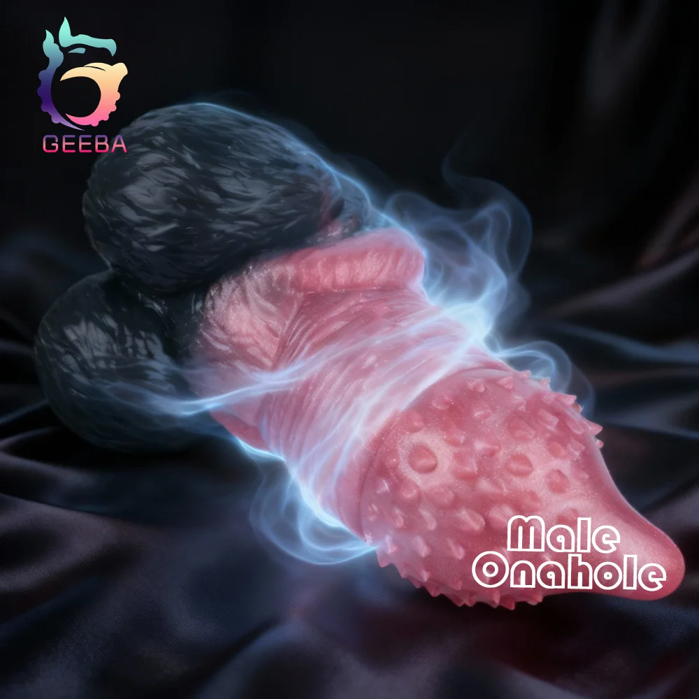 GEEBA 6801 الخيال النمر القضيب سيليكون ذكر الاستمناء الرجال الاستمناء كم جيب كس الضارب الجنس لعب الكبار Onahole