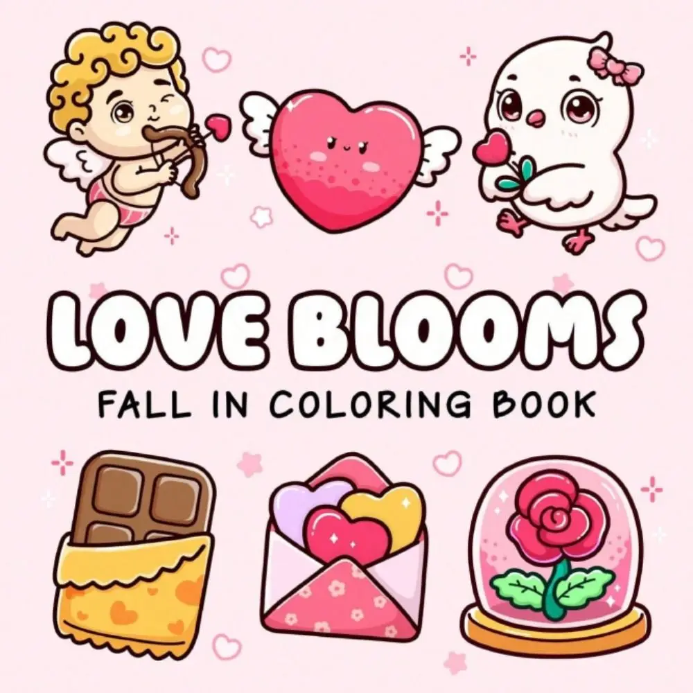 Buku Mewarnai Kartun Lucu Penghilang Stres Hadiah Lukisan Buku Mewarnai Edukatif untuk Dewasa dan Remaja