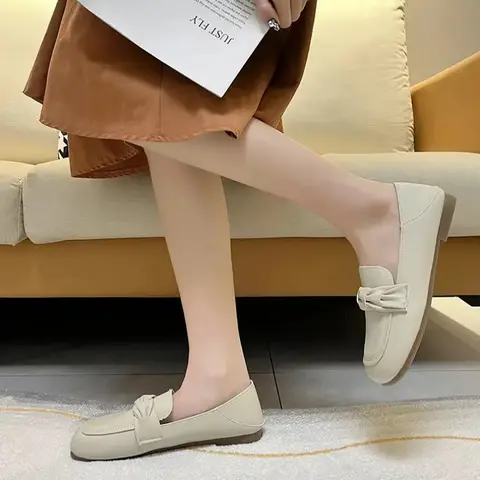 Kvinnors bekväma promenadskor med platta loafers, tvåvägs slip-on, casual sönskor för kvinnor 10 best sales loafer kvinna - №9