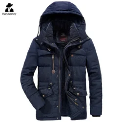 Parka casacos masculinos jaqueta de inverno engrossar com capuz à prova dwaterproof água outwear casaco quente casual jaquetas masculinas casaco de pele espessamento