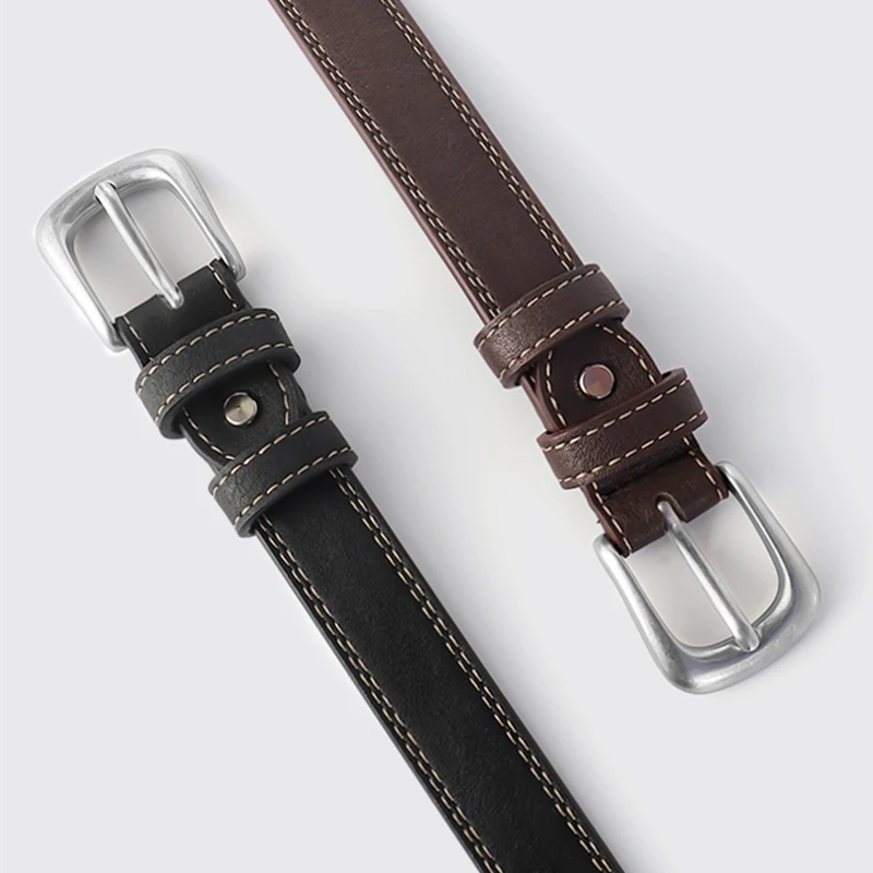 Small belt ladies jeans new belt ladies belt summer thin retro decorative black summer narrow