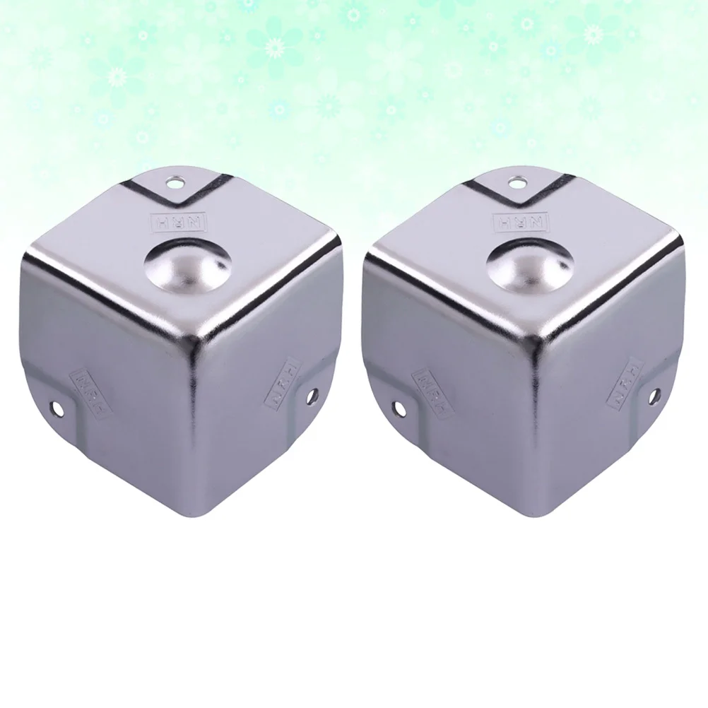 

2Pcs Stainless Steel Corner Guard Unique Design for Furniture Protection and Decoration Storage Box Couch Armchair Ottoman
