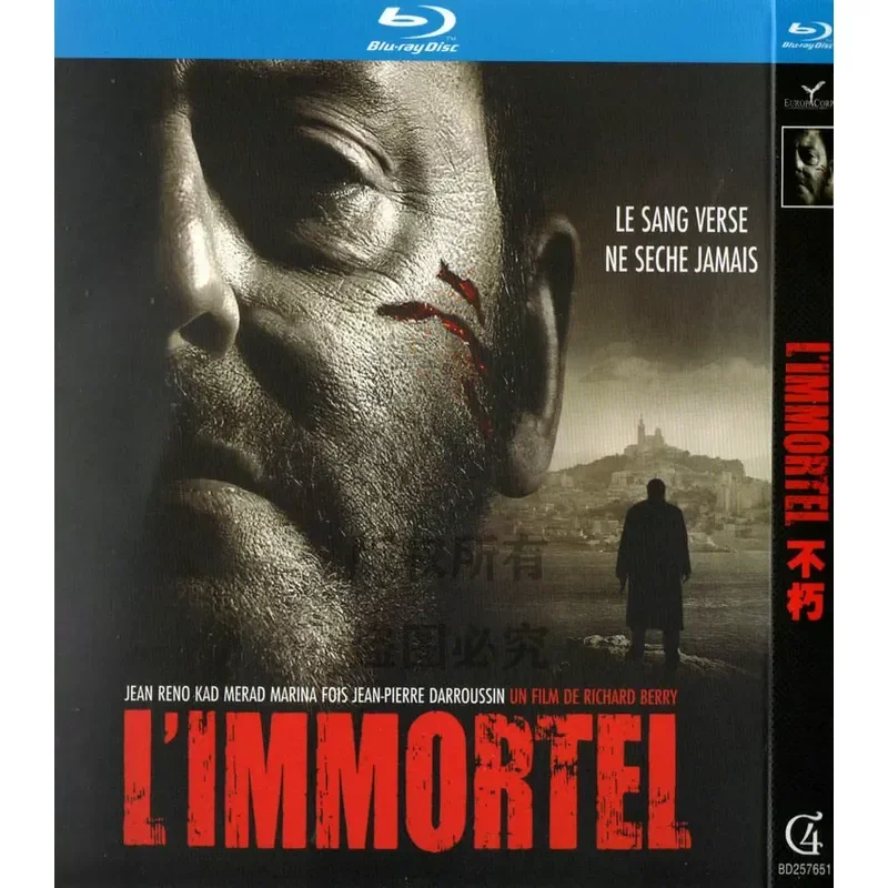 

Blu-ray French Action Movie Immortal High Definition Disc 1080P 1BD Disc Non-DVD Disc