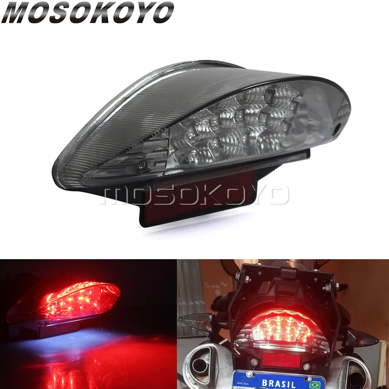 

For BMW F650 F650GS F650ST F800S R1200GS Adventure R1200R Motorcycle LED Rear Tail Light LED Brake Stop Lamp Taillight E4 E-Mark