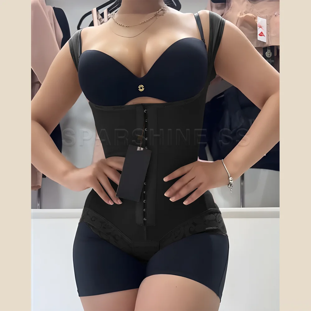 

Women Colombian Fajas High Compression Tummy Control Reductoras y Moldeadoras Shaperwear Stage 2 Wear Sleeveless Body Shaper