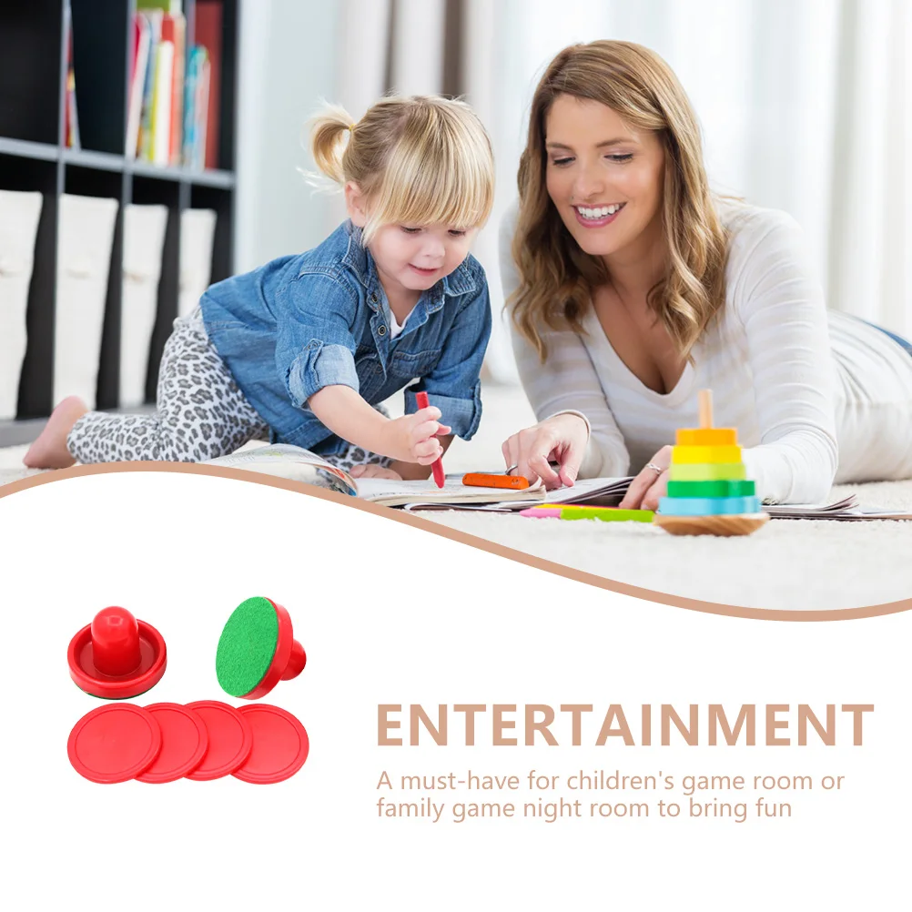 

1 set Air Hockey Puck Set Replacement Round Resin Pucks For Arcade Carnival Fair Theme Park Family Night Hockey Accessories Team