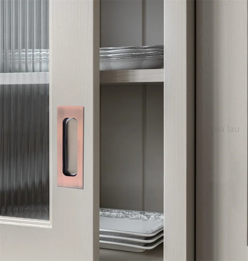 Мебель из нержавеющей стали, Невидимая ручка для ящика, встроенные скрывающие ручки для кухни, раздвижные двери, шкаф, ручки