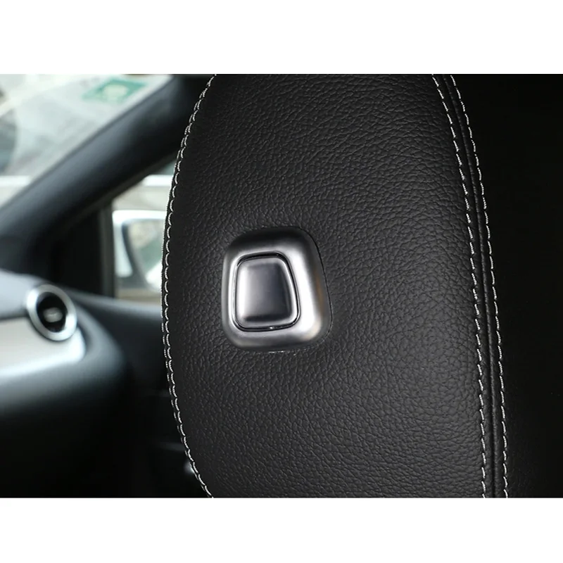 For Mercedes-Benz A B GLB Class 19-20 Car Seat Headrest Adjust Control Switch Button Cover Trim Car Interior Accessories