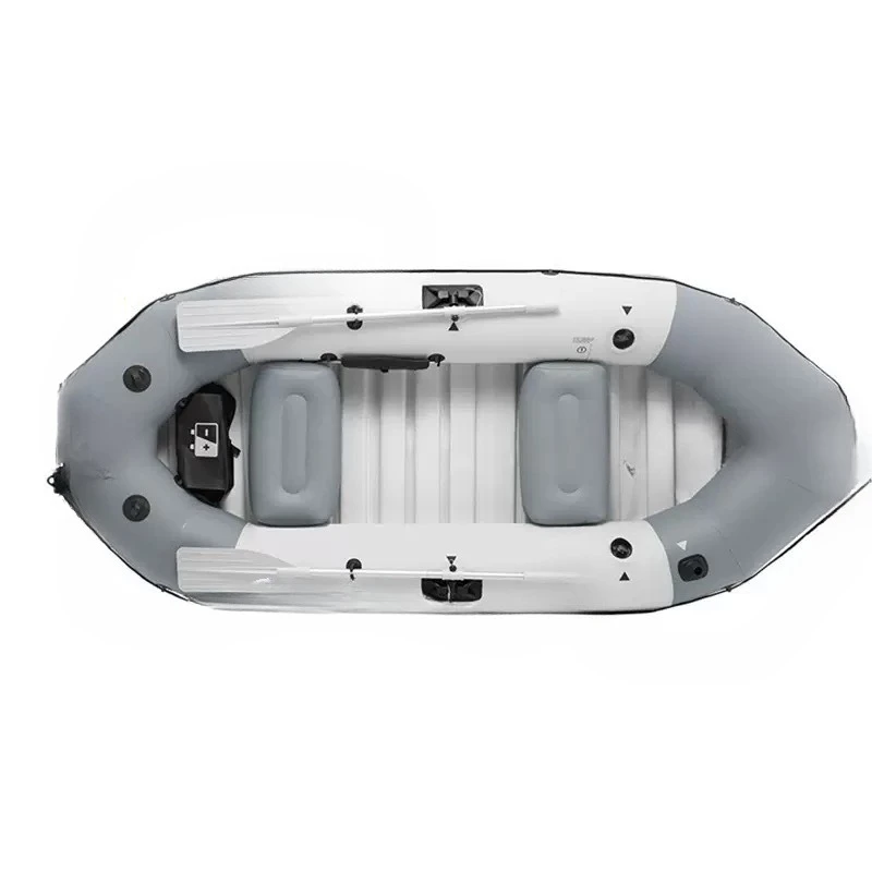 

Thickened three person inflatable boat hard bottom kayak assault rubber
