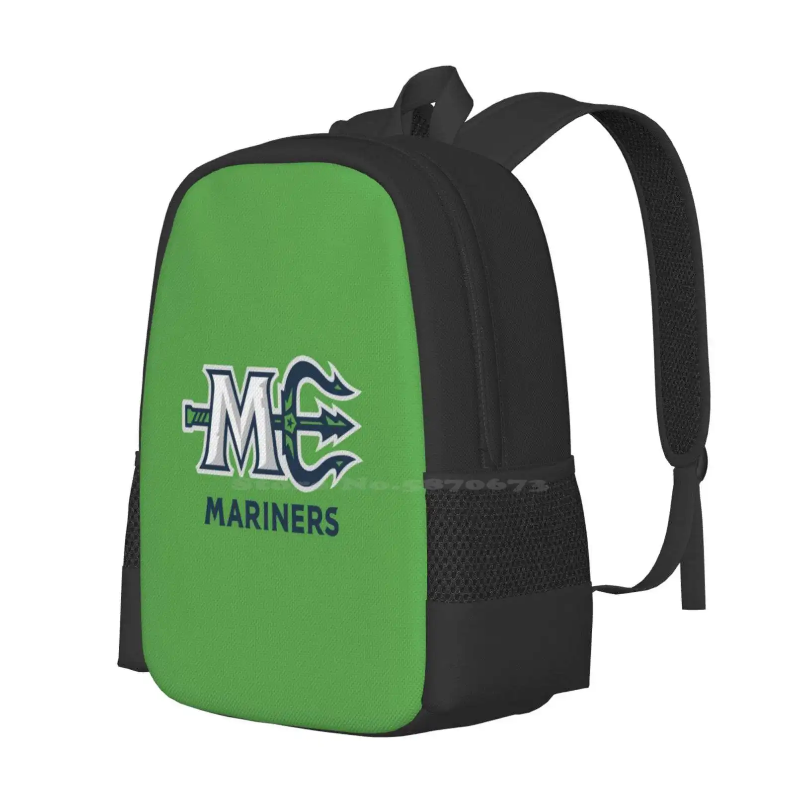 Mariners-Maine Pattern Design Laptop Travel School Bags Maine Logo England Hockey Englisd Hockey I Love Hockey Hockey Logo