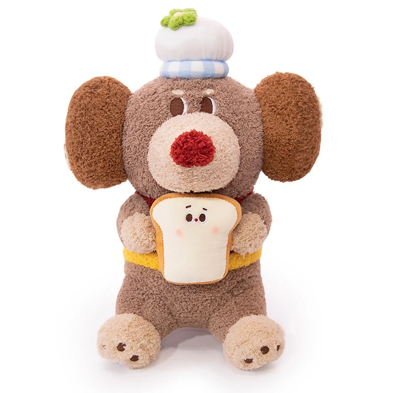 

Sitting Dachshund Plush Toy Chef Outfit Cute Stuffed Dog Decorative Kitchen Ornament Table Centerpiece Christmas Gift For Kids