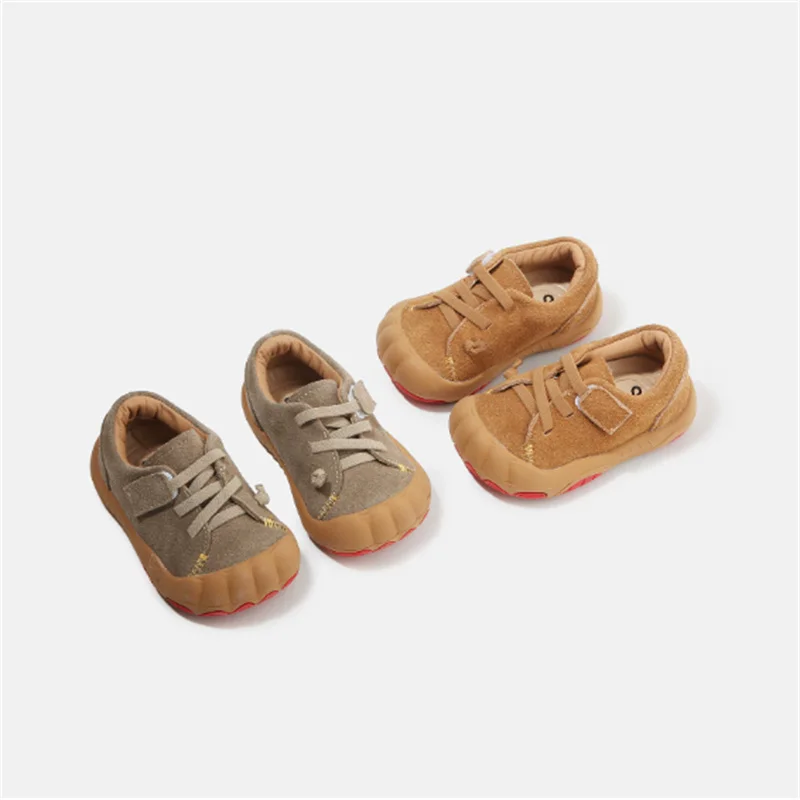 2025 جديد الخريف حذاء طفل جلد طبيعي طفل أطفال حذاء كاجوال في الهواء الطلق عدم الانزلاق موضة ليتل بنين بنات أحذية رياضية EU16-26 #2