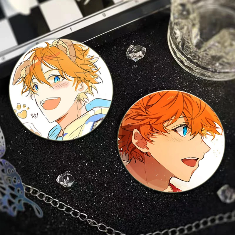 Hot Anime Character Akehoshi Subaru Handmade Tinplate Brooches Cute Brooch Badge Bag Decor Fans Collect Friends Gifts 58mm