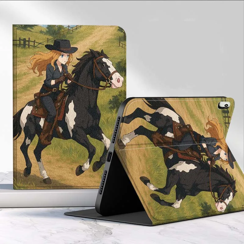 Cool Girl Horse For Huawei MediaPad MatePad Pro Air 12 X T5 T10S M6 M5 C5e SE 11 11.5 10.4 Inch Tablet Case