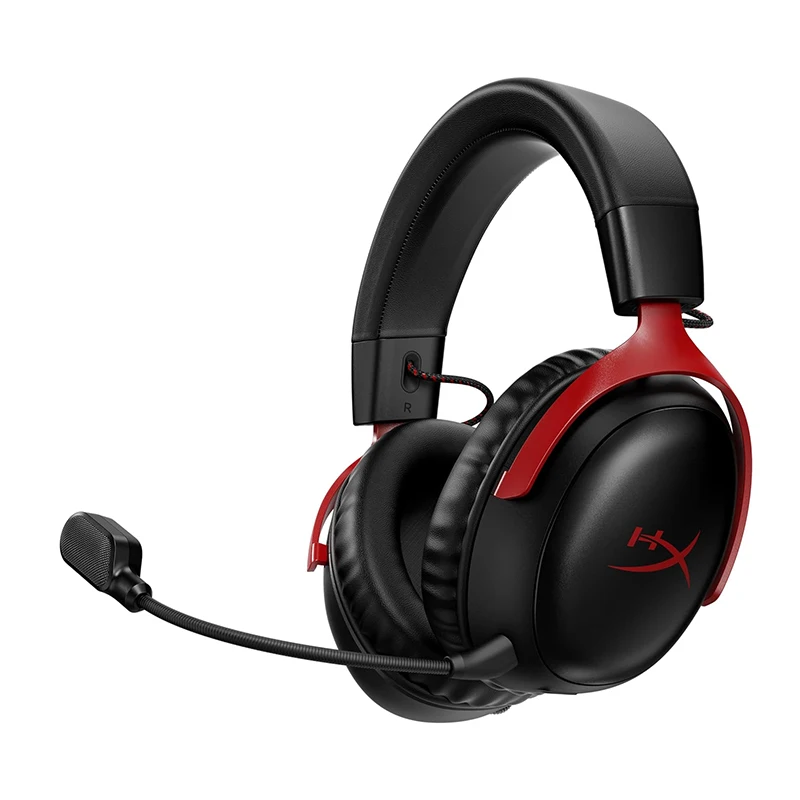 Oryginalny przewodowy zestaw słuchawkowy HyperX 3, czarny + czerwony, słuchawki Hyper-X Cloud 3 III BLK/RED GAM HS Hyperx