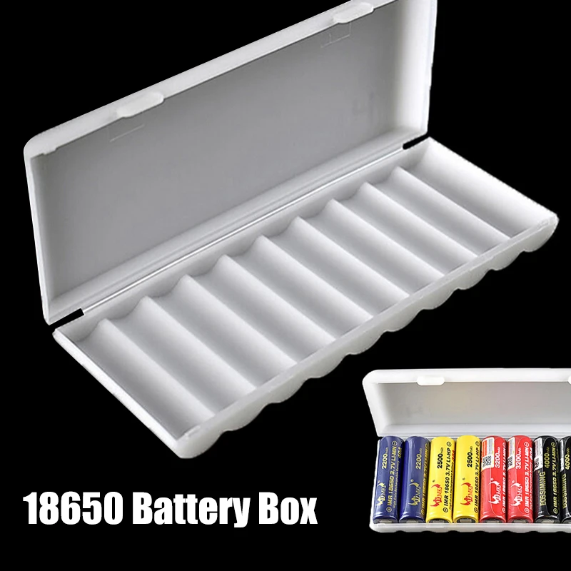 Quality 1PC 10X18650 Battery Holder Case 18650 Storage Box Holder Hard Case Cover Battery Holder Organizer Container