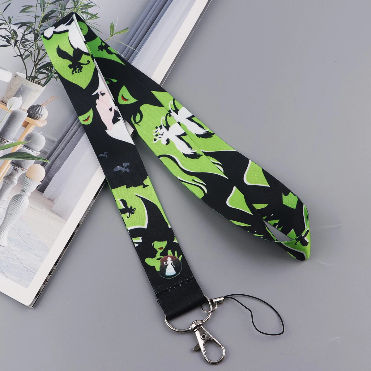 Lanyard for Keys ID Card Cover Badge Holder Business Cell Phone Pass Key Ring Wicked Witch Neck Straps Keychain Jewelry Props