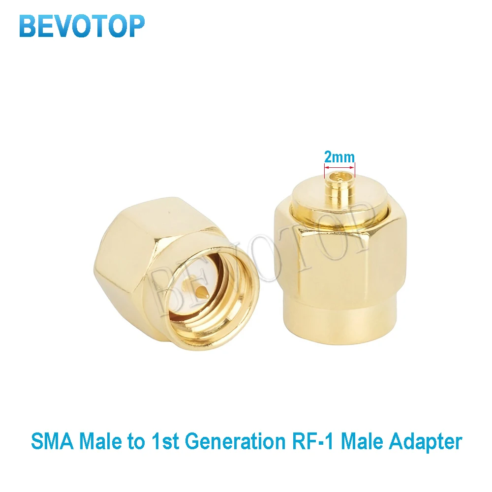 2 個 SMA オス - IPX U.fl オス RF コネクタ同軸コンバータ IPX - SMA アダプタ ストレート BEVOTOP