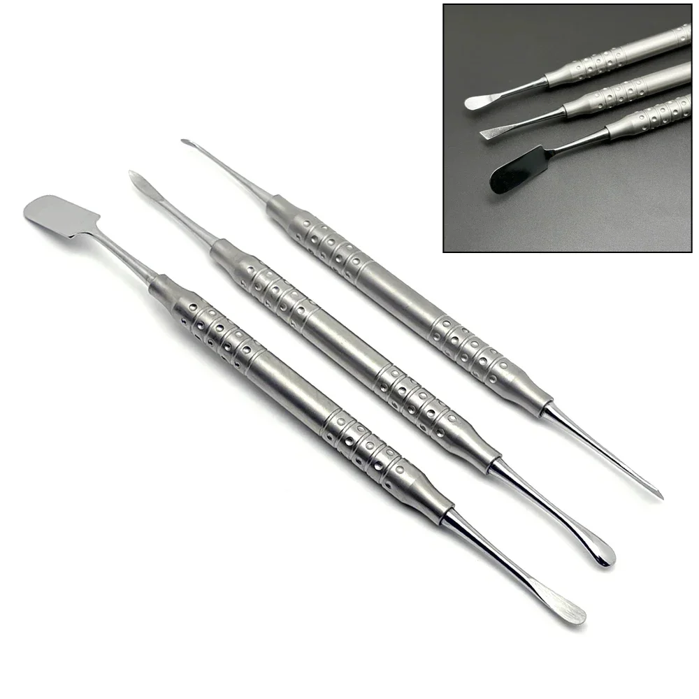 Dental Stainless Steel Periosteal Elevator Double Ends Implant Membrane Retracting Separator Surgical Set