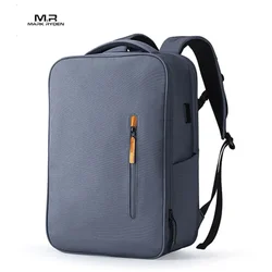 Mark Ryden Fashion Men Casual Computer Backpack Light 15.6 inch Laptop Lady Anti-theft Travel Backpack Gray Student School Bag