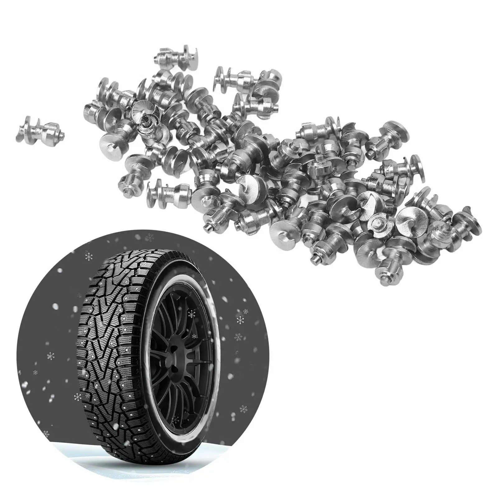 50 PCS Car Wheel Tyre Studs Anti Slip Screw Snow Spikes Universal Tire Studs for truck Off Road Vehicle Motorcycle