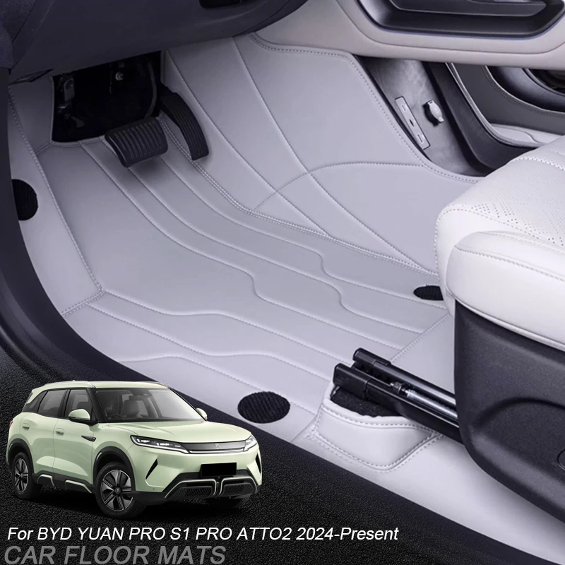 

Изготовленный на заказ кожаный автомобильный защитный коврик для ног Nappa для BYD YUAN PRO S1 PRO ATTO2 2024-Present, авто роскошный водонепроницаемый коврик для пола, аксессуар