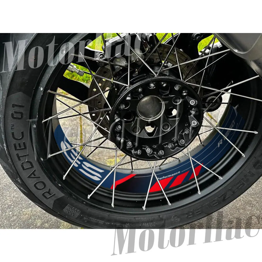 R1200GS ADV 2006-2018 R 1250 GS Adv GSA 2019-2024 Triple Black 40 Years GS Motorcycle Wheel Sticker Rim Decals