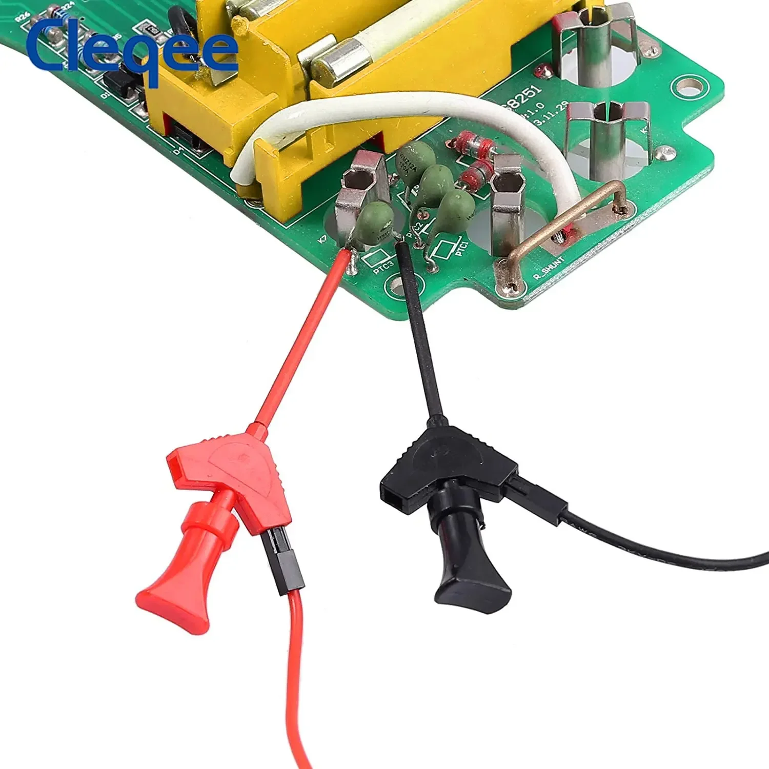 Cleqee P1503SDL Silicone Multimeter Probe Replaceable Needles Test Leads Kits with Alligator Clip Feeler Cable for Digital Meter