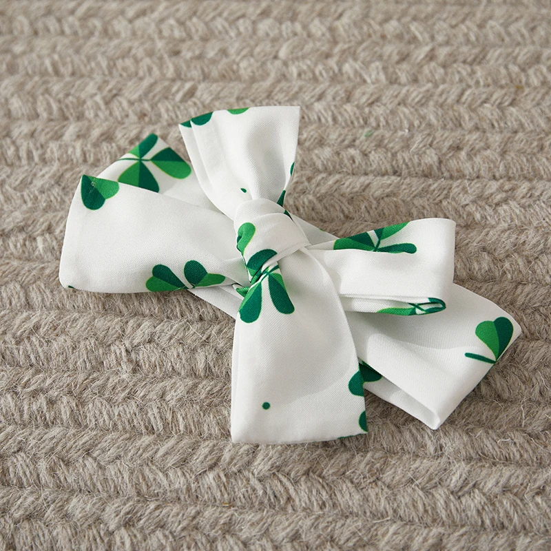Listenwind Baby Girls Irish Romper Dress For Summer Sleeveless Clover Print Sweet Romper with Headband For 0-18 Months