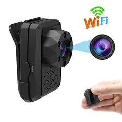 Mini Body Camera with 1080P HD Recording, Back Clip, Wearable Camcorder, Video Recorder with IR Night Vision, Body Cam for Home