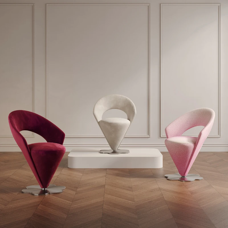 Comode sedie in velluto direzionale di design girevole per conferenze sedia da ufficio portatile accento scrivania mobili Sedia Ufficio